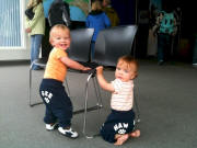 Anderson Twins in Gee Haw pants