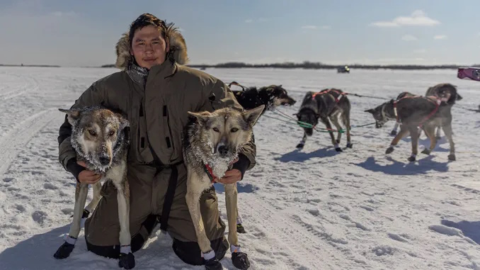 Raymond Alexie of Kwethluk won the 50 mile Spring Challenge Sled Dog Race last Saturday in Bethel, he has been on a winning streak all season. His trusty lead dogs are Apollo and Levi. | Image/Article: Greg Lincoln, DeltaDiscovery.com Raymond Alexie of Kwethluk won the 50 mile Spring Challenge Sled Dog Race last Saturday in Bethel, he has been on a winning streak all season. His trusty lead dogs are Apollo and Levi. | Image/Article: Greg Lincoln, DeltaDiscovery.com