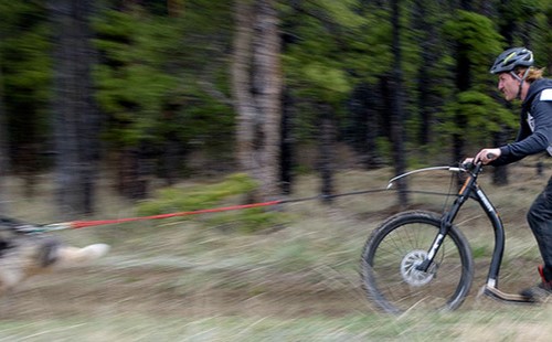 JUST A BLUR - Ben Kinvig near the start of the two mile race.  Photo by Vince Fedoroff