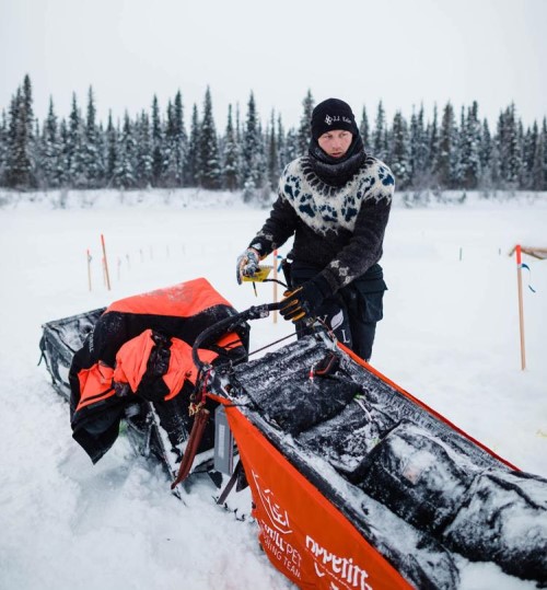 Dallas Seavey, quickest to pass through Nikolai checkpoint.  David Poyzer/Iditarod