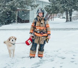 Jaclyn Arndt began volunteering as a firefighter and EMT for the Homer Volunteer Fire Department in 2013. (Photo/Jaclyn Arndt)