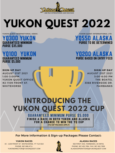 Yukon Quest 2022 Cup