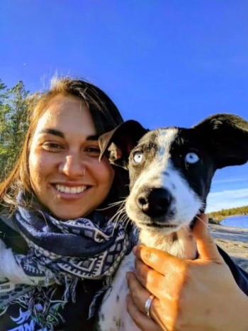 Jordee Reid has been dog mushing since she was three years old. (Submitted by Jordee Reid - image credit)