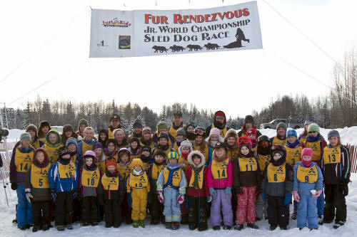 Britt Coon Photo : Junior racers at the ASDRA Junior WC